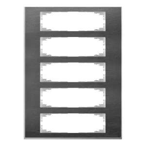 Рамка 5 постов Schneider Electric Merten M-Pure DÉCOR, сланец, MTN4050-3669 (ШНАЙДЕР) Рамка 5 постов Schneider Electric Merten M-Pure DÉCOR, сланец, MTN4050-3669 (ШНАЙДЕР)