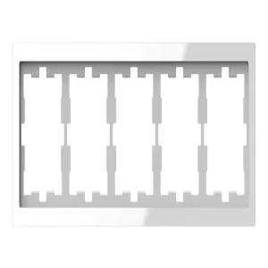Schneider Electric MERTEN D-LIFE рамка 5 постов MTN4050-6520, белый кристалл (ШНАЙДЕР) Schneider Electric MERTEN D-LIFE рамка 5 постов MTN4050-6520, белый кристалл (ШНАЙДЕР)