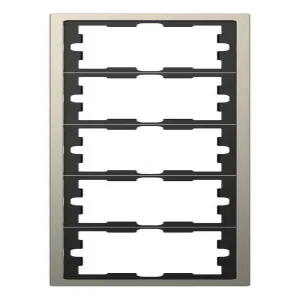 Schneider Electric MTN4050-6550, рамка 5 постов, никель (ШНАЙДЕР) Schneider Electric MTN4050-6550, рамка 5 постов, никель (ШНАЙДЕР)