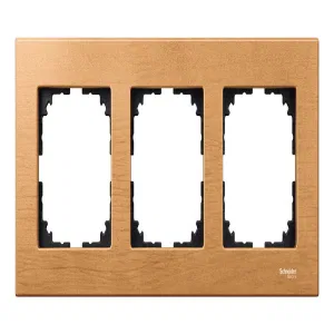 Рамка 3 поста Schneider Electric MERTEN M-ELEGANCE, бук (ШНАЙДЕР) Рамка 3 поста Schneider Electric MERTEN M-ELEGANCE, бук (ШНАЙДЕР)