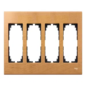 Рамка 4 поста Schneider Electric MERTEN M-ELEGANCE, бук (ШНАЙДЕР) Рамка 4 поста Schneider Electric MERTEN M-ELEGANCE, бук (ШНАЙДЕР)
