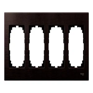 Рамка 4 поста Schneider Electric MERTEN M-ELEGANCE, венге (ШНАЙДЕР) Рамка 4 поста Schneider Electric MERTEN M-ELEGANCE, венге (ШНАЙДЕР)