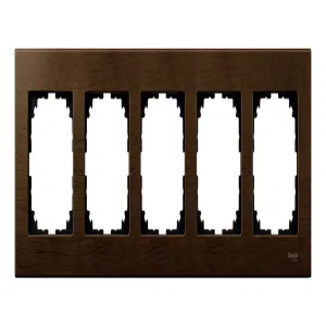 Schneider Electric MERTEN M-ELEGANCE, орех, рамка на 5 постов MTN4055-3473 (ШНАЙДЕР) Schneider Electric MERTEN M-ELEGANCE, орех, рамка на 5 постов MTN4055-3473 (ШНАЙДЕР)