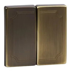 Schneider Electric MTN412543, клавиша двойная, античная латунь (ШНАЙДЕР) Schneider Electric MTN412543, клавиша двойная, античная латунь (ШНАЙДЕР)