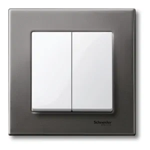 Schneider Electric MTN432519 - двойная клавиша Merten System M, белый (ШНАЙДЕР) Schneider Electric MTN432519 - двойная клавиша Merten System M, белый (ШНАЙДЕР)