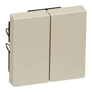 Schneider Electric MTN432544, двойная клавиша Merten System M, бежевый блестящий (ШНАЙДЕР) Schneider Electric MTN432544, двойная клавиша Merten System M, бежевый блестящий (ШНАЙДЕР)