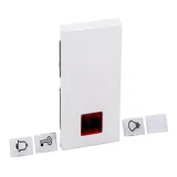 Клавиша с линзой Schneider Electric MERTEN SYSTEM M, активно-белый