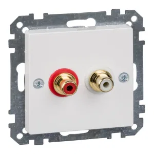 Schneider Electric MTN4350-0325, аудио-розетка, белая (ШНАЙДЕР) Schneider Electric MTN4350-0325, аудио-розетка, белая (ШНАЙДЕР)