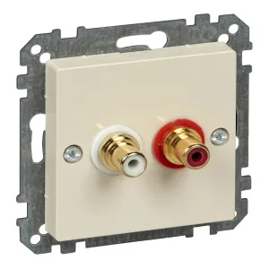 Schneider Electric MTN4350-0344 аудио-розетка, кремово-белая (ШНАЙДЕР) Schneider Electric MTN4350-0344 аудио-розетка, кремово-белая (ШНАЙДЕР)