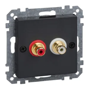 Schneider Electric MTN4350-0414 аудио-розетка, антрацит (ШНАЙДЕР) Schneider Electric MTN4350-0414 аудио-розетка, антрацит (ШНАЙДЕР)