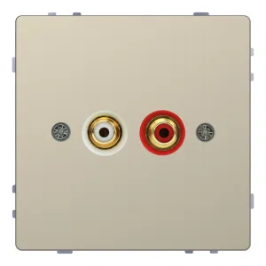 Schneider Electric MTN4350-6033 аудио-розетка, песочный (ШНАЙДЕР) Schneider Electric MTN4350-6033 аудио-розетка, песочный (ШНАЙДЕР)