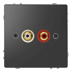 Schneider Electric MTN4350-6034 аудио-розетка Merten D-Life, антрацит (ШНАЙДЕР) Schneider Electric MTN4350-6034 аудио-розетка Merten D-Life, антрацит (ШНАЙДЕР)