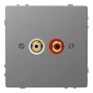 Schneider Electric MTN4350-6036 аудиорозетка Merten D-Life, стальной (ШНАЙДЕР) Schneider Electric MTN4350-6036 аудиорозетка Merten D-Life, стальной (ШНАЙДЕР)