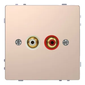Schneider Electric MTN4350-6051 аудио-розетка, шампань (ШНАЙДЕР) Schneider Electric MTN4350-6051 аудио-розетка, шампань (ШНАЙДЕР)