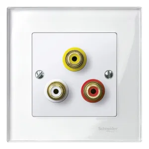 Schneider Electric MTN4351-0319, аудио-розетка, белая (ШНАЙДЕР) Schneider Electric MTN4351-0319, аудио-розетка, белая (ШНАЙДЕР)