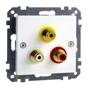 Schneider Electric MTN4351-0325 аудио-розетка, белый (ШНАЙДЕР) Schneider Electric MTN4351-0325 аудио-розетка, белый (ШНАЙДЕР)