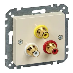 Schneider Electric MTN4351-0344, аудио-розетка, бежевый (ШНАЙДЕР) Schneider Electric MTN4351-0344, аудио-розетка, бежевый (ШНАЙДЕР)