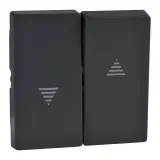 Schneider Electric Merten System M MTN435514 - клавиша для жалюзийного выключателя, антрацит