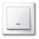 Schneider Electric MTN436019, клавиша с линзой Merten System M, полярно-белая