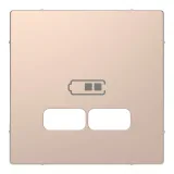Schneider Electric Merten D-Life накладка на USB-розетку MTN4367-6051, шампань