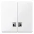 Клавиша двойная Schneider Electric MERTEN SYSTEM M, активно-белый (ШНАЙДЕР) Клавиша двойная Schneider Electric MERTEN SYSTEM M, активно-белый (ШНАЙДЕР)
