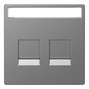 Schneider Electric MERTEN D-LIFE MTN4564-6036 — накладка на информационную розетку (нержавеющая сталь) (ШНАЙДЕР) Schneider Electric MERTEN D-LIFE MTN4564-6036 — накладка на информационную розетку (нержавеющая сталь) (ШНАЙДЕР)