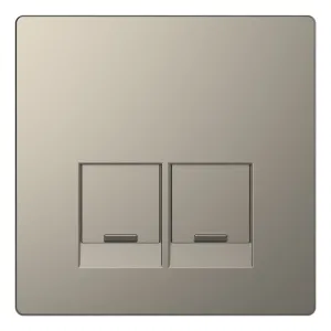 Schneider Electric MERTEN D-LIFE MTN4572-6050 — накладка для информационной розетки RJ45 (IP20), никель (ШНАЙДЕР) Schneider Electric MERTEN D-LIFE MTN4572-6050 — накладка для информационной розетки RJ45 (IP20), никель (ШНАЙДЕР)