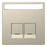 Schneider Electric Merten D-LIFE MTN4574-6033 - накладка на информационную розетку, песочный