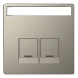 Schneider Electric Merten D-LIFE MTN4574-6050 - накладка на информационную розетку, никель