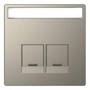 Schneider Electric Merten D-LIFE MTN4574-6050 - накладка на информационную розетку, никель (ШНАЙДЕР) Schneider Electric Merten D-LIFE MTN4574-6050 - накладка на информационную розетку, никель (ШНАЙДЕР)