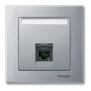 Schneider Electric MERTEN SYSTEM M MTN465860 накладка RJ45, алюминий (ШНАЙДЕР) Schneider Electric MERTEN SYSTEM M MTN465860 накладка RJ45, алюминий (ШНАЙДЕР)