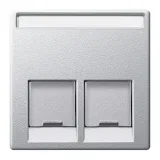 Schneider Electric MERTEN SYSTEM M MTN466560 алюминий накладка розетки информационной