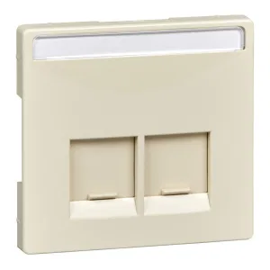 Schneider Electric MTN466644 Merten System Design накладка RJ45 (бежевый), 2 поста (ШНАЙДЕР) Schneider Electric MTN466644 Merten System Design накладка RJ45 (бежевый), 2 поста (ШНАЙДЕР)