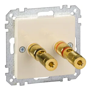 Schneider Electric MTN468844: центральная плата для розетки с разъемом для громкоговорителя (бежевый) (ШНАЙДЕР) Schneider Electric MTN468844: центральная плата для розетки с разъемом для громкоговорителя (бежевый) (ШНАЙДЕР)