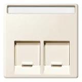 Schneider Electric MERTEN SYSTEM M MTN469944 (бежевый блестящий) накладка на информационную розетку RJ45 2x8(8)