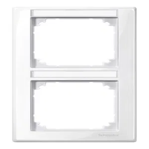 Рамка 2 поста Schneider Electric MERTEN M-SMART, вертикальная, белый (ШНАЙДЕР) Рамка 2 поста Schneider Electric MERTEN M-SMART, вертикальная, белый (ШНАЙДЕР)
