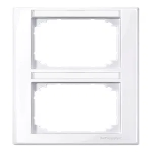 Рамка 2 поста Schneider Electric MERTEN M-SMART, вертикальная, активно-белый (ШНАЙДЕР) Рамка 2 поста Schneider Electric MERTEN M-SMART, вертикальная, активно-белый (ШНАЙДЕР)