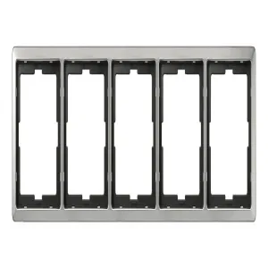 Schneider Electric MTN481546 — рамка Merten Artec на 5 постов, алюминий (стальная) (ШНАЙДЕР) Schneider Electric MTN481546 — рамка Merten Artec на 5 постов, алюминий (стальная) (ШНАЙДЕР)