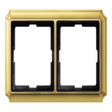 Schneider Electric MTN483221, рамка 2 поста Merten Antique, латунь