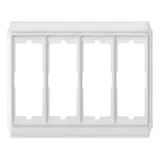 Schneider Electric MTN483419, рамка 4 поста Merten Antique, белая