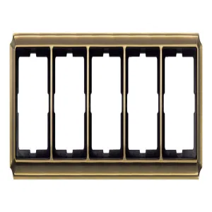 Schneider Electric Merten Antique MTN483543: рамка на 5 постов, античная латунь (ШНАЙДЕР) Schneider Electric Merten Antique MTN483543: рамка на 5 постов, античная латунь (ШНАЙДЕР)