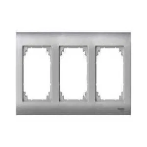 Рамка 3 поста Schneider Electric MERTEN M-ARC, алюминий (ШНАЙДЕР) Рамка 3 поста Schneider Electric MERTEN M-ARC, алюминий (ШНАЙДЕР)