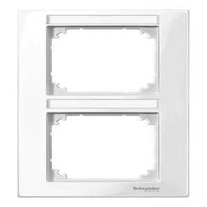 Рамка 2 поста Schneider Electric MERTEN M-PLAN, вертикальная, полярно-белый (ШНАЙДЕР) Рамка 2 поста Schneider Electric MERTEN M-PLAN, вертикальная, полярно-белый (ШНАЙДЕР)