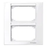 Рамка 2 поста Schneider Electric MERTEN M-PLAN, вертикальная, активно-белый