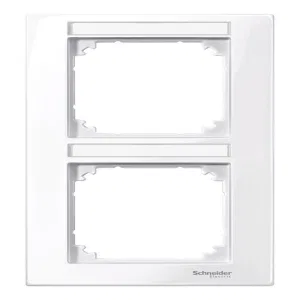 Рамка 2 поста Schneider Electric MERTEN M-PLAN, вертикальная, активно-белый (ШНАЙДЕР) Рамка 2 поста Schneider Electric MERTEN M-PLAN, вертикальная, активно-белый (ШНАЙДЕР)
