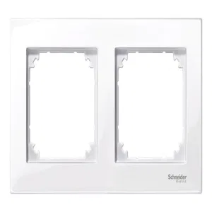 Рамка 2 поста Schneider Electric MERTEN M-PLAN, активно-белый (ШНАЙДЕР) Рамка 2 поста Schneider Electric MERTEN M-PLAN, активно-белый (ШНАЙДЕР)
