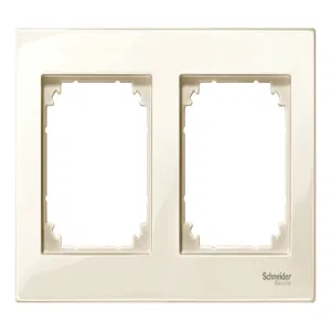 Schneider Electric MTN515244 рамка 2 поста Merten M-Plan, бежевый глянцевый (ШНАЙДЕР) Schneider Electric MTN515244 рамка 2 поста Merten M-Plan, бежевый глянцевый (ШНАЙДЕР)