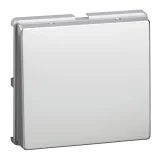 Schneider Electric MERTEN AQUADESIGN IP44 (MTN516560) крышка для розетки с заземлением и откидной крышкой, алюминий
