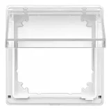 Schneider Electric MERTEN AQUADESIGN MTN516919 (крышка/накладка для розетки) IP44, с крышкой, белый
