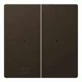 Клавиша двойная Schneider Electric MERTEN D-LIFE, мокко